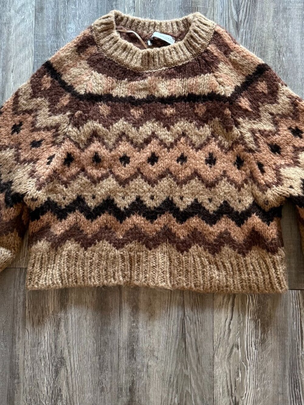 Zara Cropped Chunky Sweater